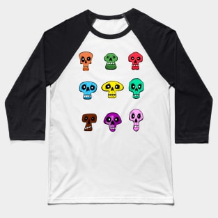 Cute Skulls Baseball T-Shirt